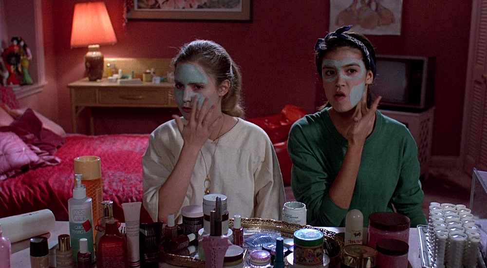 Skincare and face masks on Fast Time at Ridgemont High