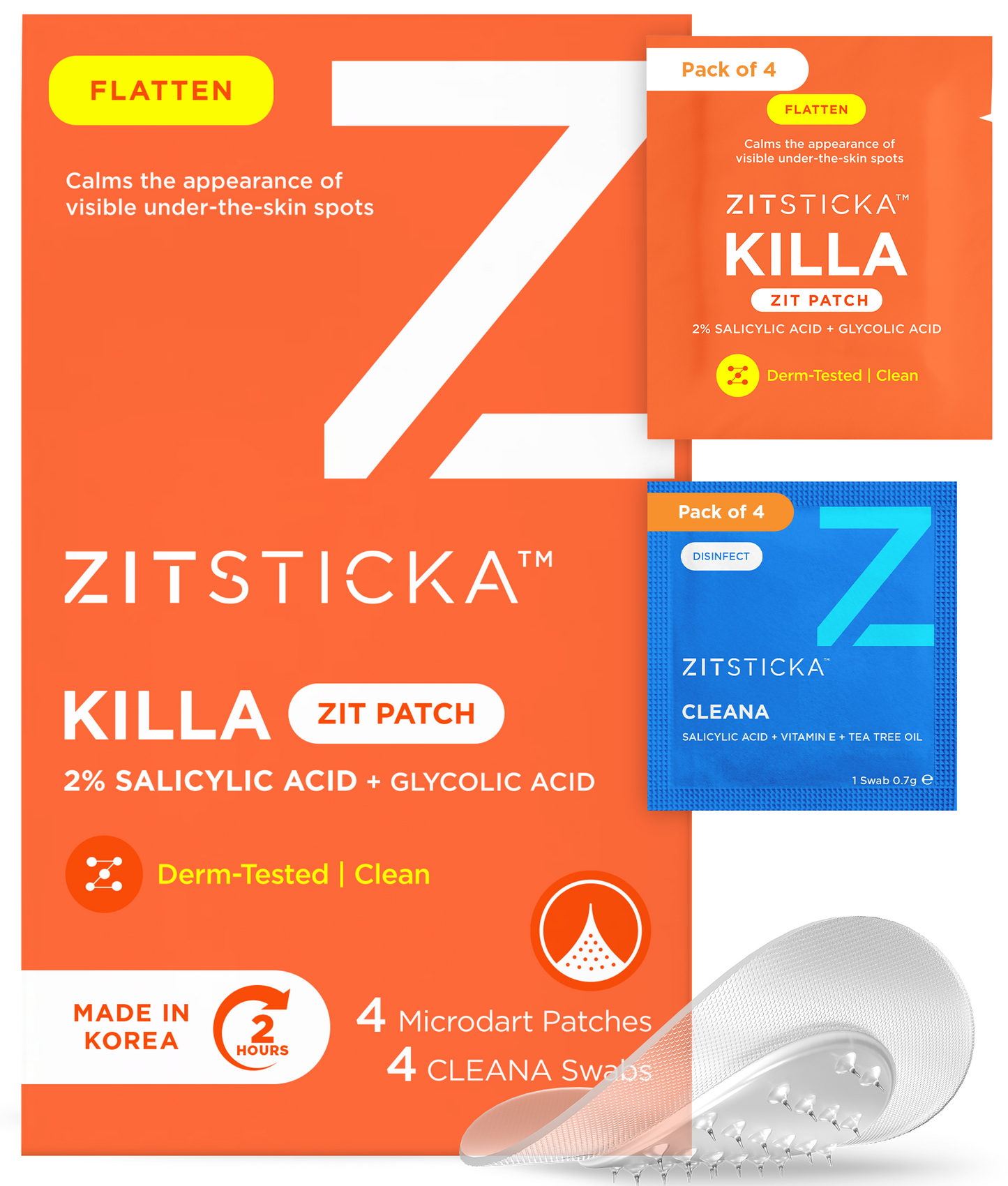 KILLA Zit Patch with 2% Salicylic Acid, Extra Strong